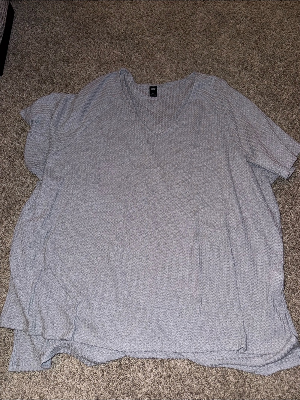 SHEIN Light Gray Knit Scoop Neck Top